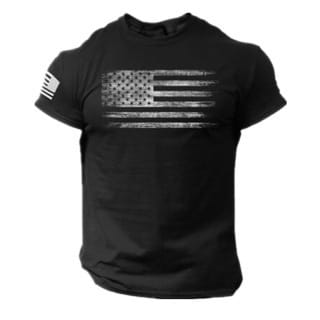 Men's 3D Printed American Flag T-shirt | Silver Fox Sales