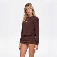 Women's Off-Shoulder Long Sleeve Dress | Silver Fox Sales