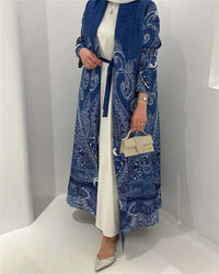 Women's Elegant Flowy Cardigan – Lightweight Polyester Robe Style | Silver Fox Sales