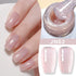 Jelly Nude Gel Nail Polish 10Ml Light Pink Peach Translucent Color UV Light Cure Gel Varnish Nail Art DIY at Home