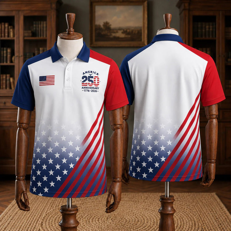 The United We Stand Patriotic Eagle - USA 250Th Anniversary Polo Shirt