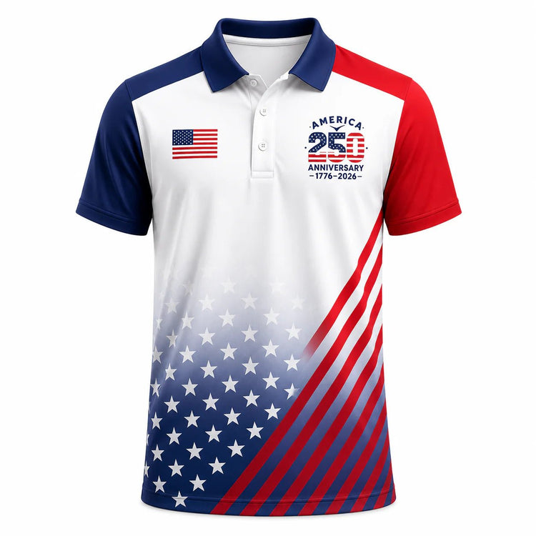 The United We Stand Patriotic Eagle - USA 250Th Anniversary Polo Shirt