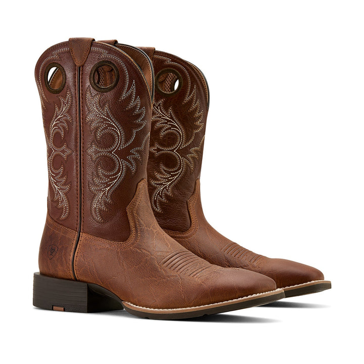 Ariat Men's Sport Rodeo cowboy boot with wide square toe