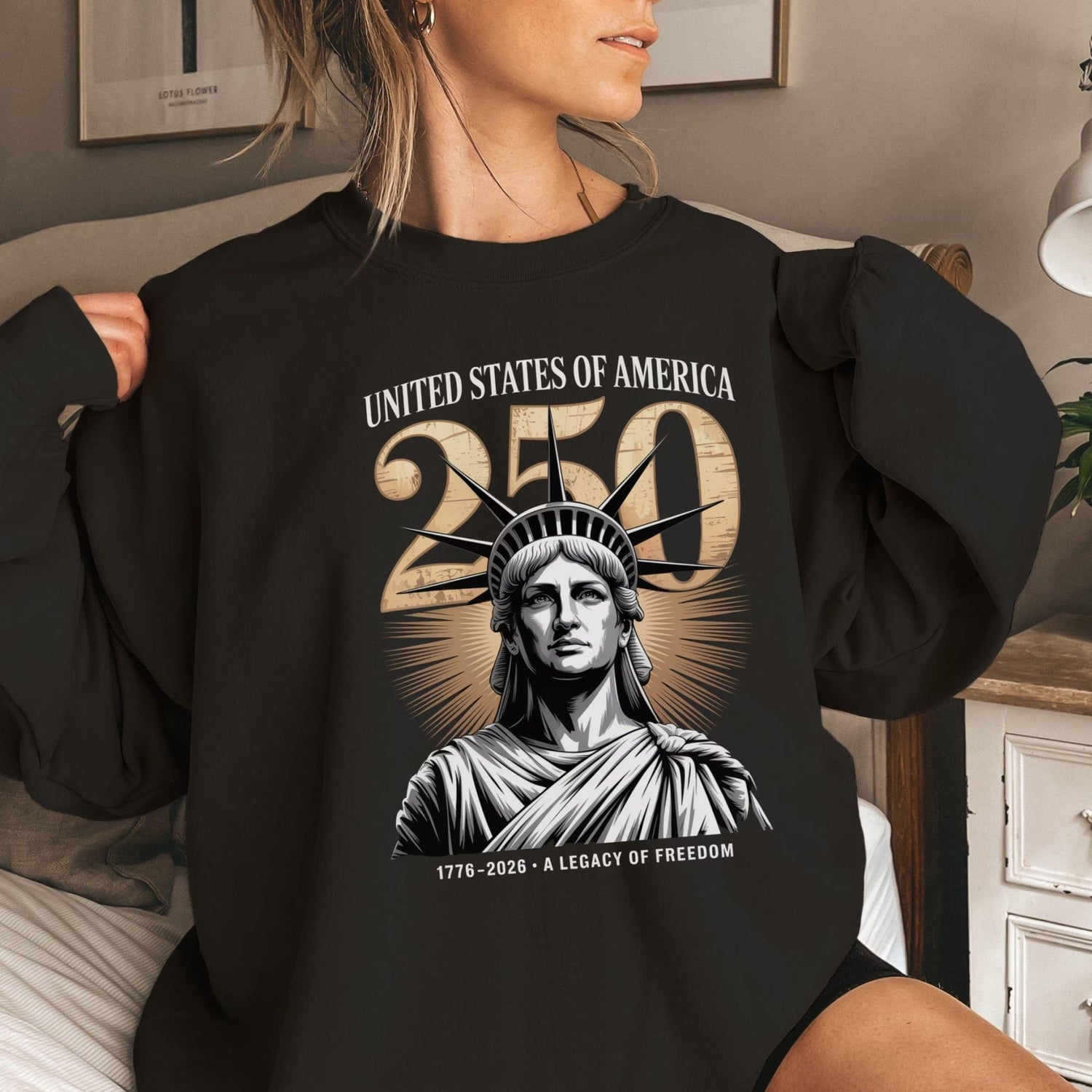 America 250 T-Shirt: Statue of Liberty Anniversary, Patriotic Tee