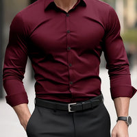 Men's Dark Gray Semi-Sheer Dress Shirt | Silver Fox Sales