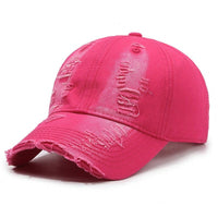 Street Hole Vintage Baseball Cap Men Do The Old Cowboy Washed | Silver Fox Sales
