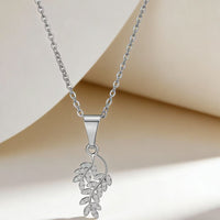 Women's Heart Zircon Pendant Necklace - Gold-Plated Collarbone Chain | Silver Fox Sales