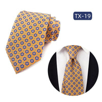 Mens Jacquard Woven Business-casual Tie | Silver Fox Sales