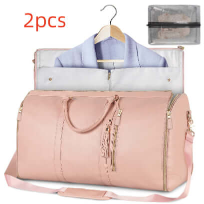 Large Capacity Travel Duffle Bag Women's Handbag Folding Suit Bag Waterproof Clothes Totes | Silver Fox Sales