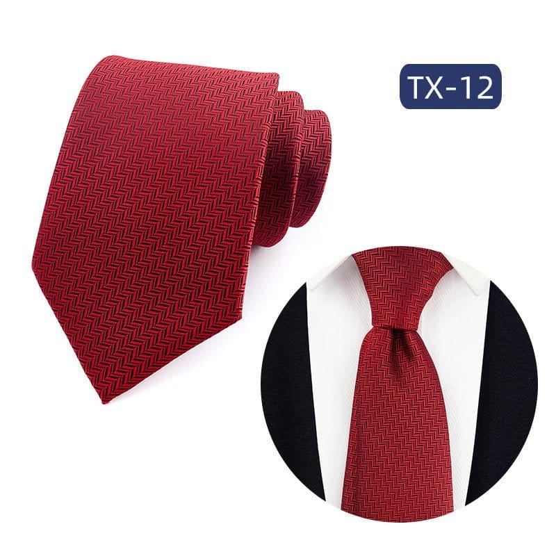 Mens Jacquard Woven Business-casual Tie | Silver Fox Sales