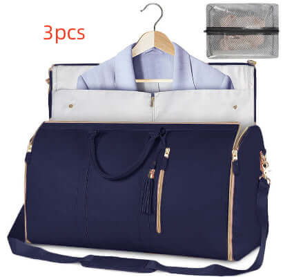 Large Capacity Travel Duffle Bag Women's Handbag Folding Suit Bag Waterproof Clothes Totes | Silver Fox Sales