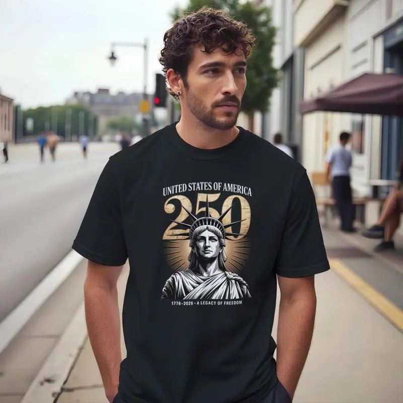 America 250 T-Shirt: Statue of Liberty Anniversary, Patriotic Tee
