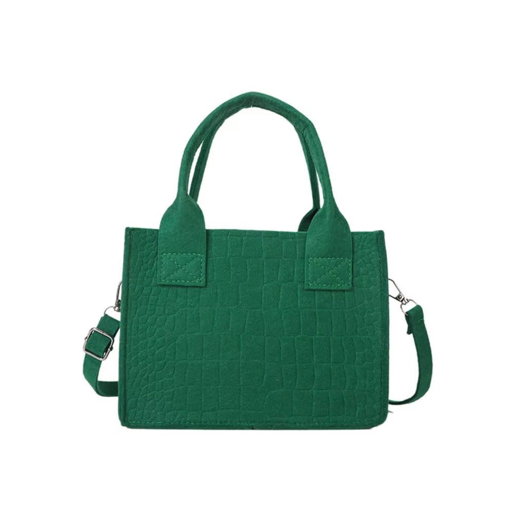 Stylish pu leather crossbody bag in green, featuring a chic design and durable craftsmanship.