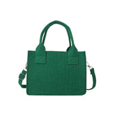 Stylish pu leather crossbody bag in green, featuring a chic design and durable craftsmanship.