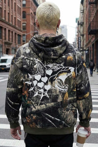 Stealth Heavyweight Oversized Unisex Camo Hoodie | Silver Fox Sales