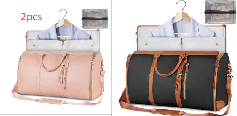 Large Capacity Travel Duffle Bag Women's Handbag Folding Suit Bag Waterproof Clothes Totes | Silver Fox Sales