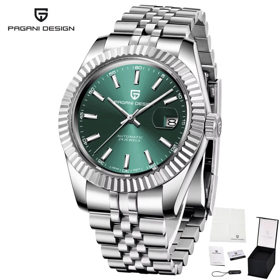 Men Mechanical Watch Luxury Automatic Watch Sport Stainless Steel 100M Waterproof Watch for Men