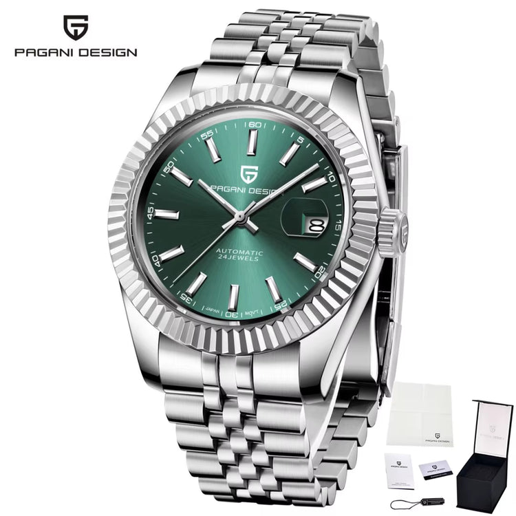 Men Mechanical Watch Luxury Automatic Watch Sport Stainless Steel 100M Waterproof Watch for Men