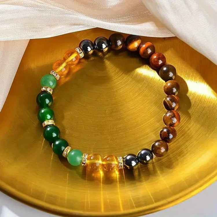 Money Bracelet with Black Onyx and Tiger&