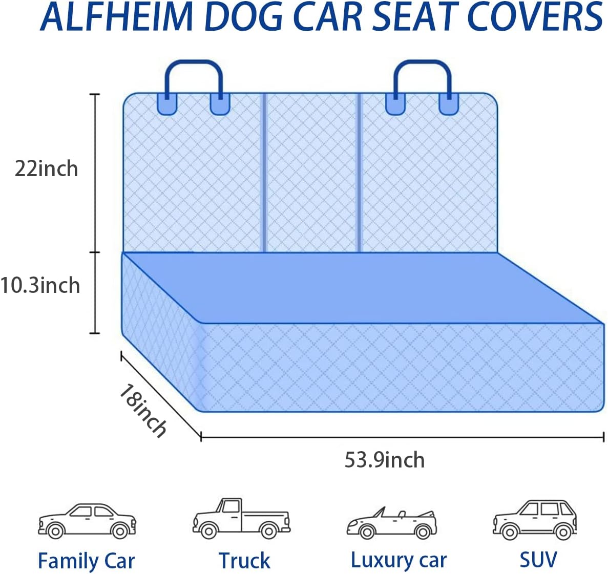 BESULEN dog car seat cover installed in a back seat