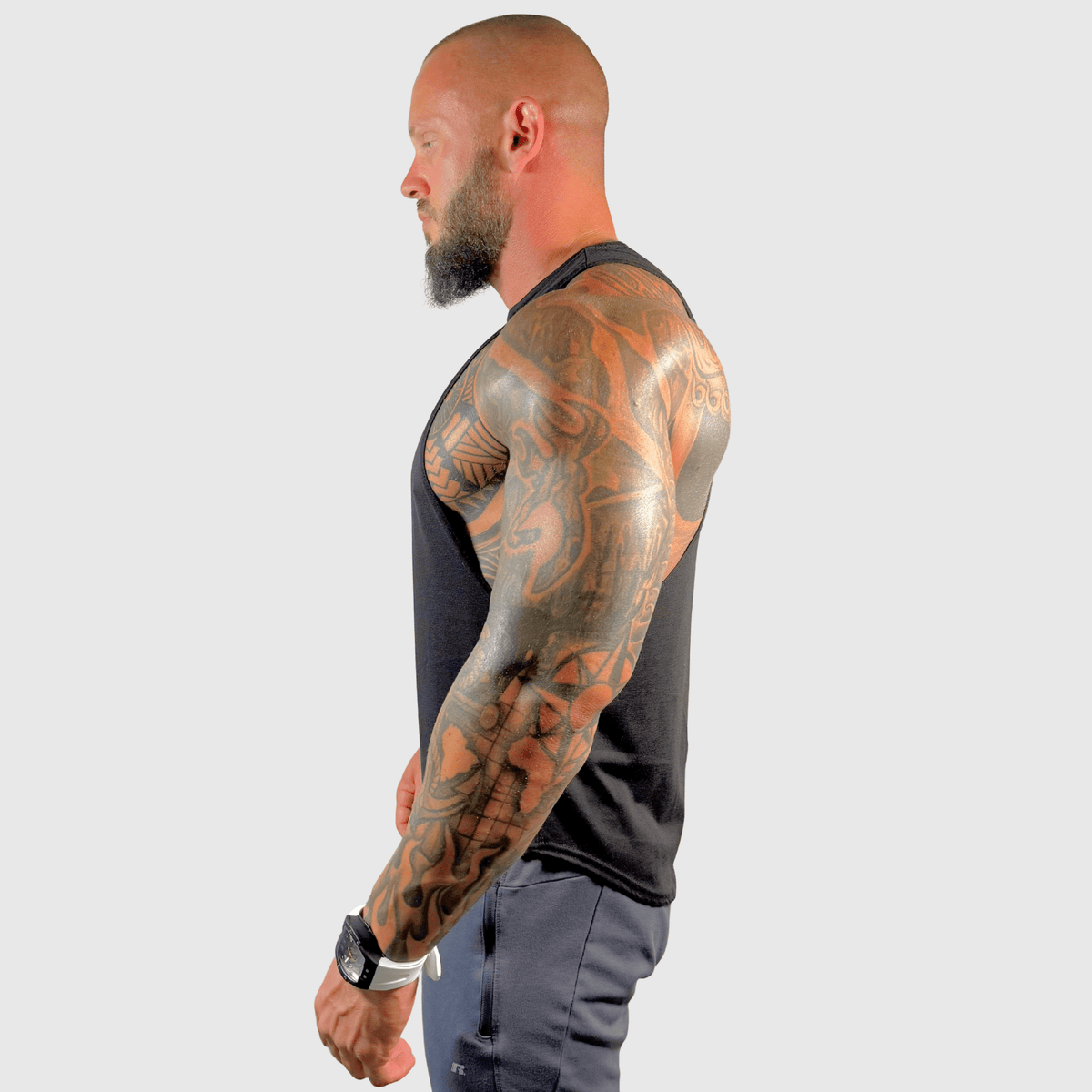 Men's Drop Arm Tank Top – Made in USA by Physique Bodyware