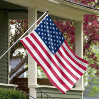 4X6FT Polyester American Flag 120cmX180cm USA Flag Outdoor Yard Decor Stars Brass Grommets | Silver Fox Sales