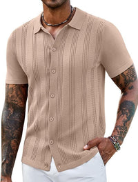 Fashionable Striped Hollow-Out Knitted Sweater For Men | Silver Fox Sales