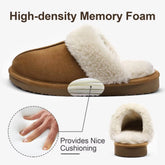 Fluffy Winter Slippers for Women Furry Fuzzy Home Shoes Faux Fur House Plush Slippers Indoor Warm Comfy Mute Flats Slide