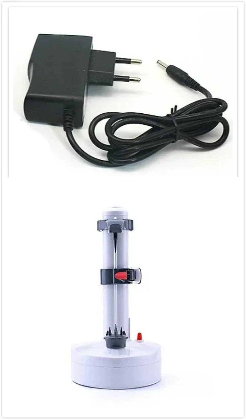 Revolutionary Multifunction Stainless Steel Electric Peeler - Effortlessly Peel Fruits and Vegetables with Three Extra Blades!