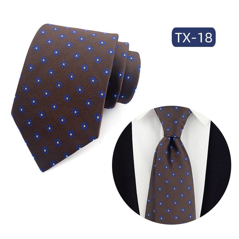 Mens Jacquard Woven Business-casual Tie | Silver Fox Sales