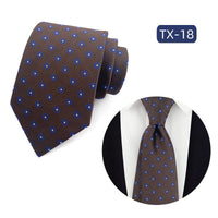 Mens Jacquard Woven Business-casual Tie | Silver Fox Sales