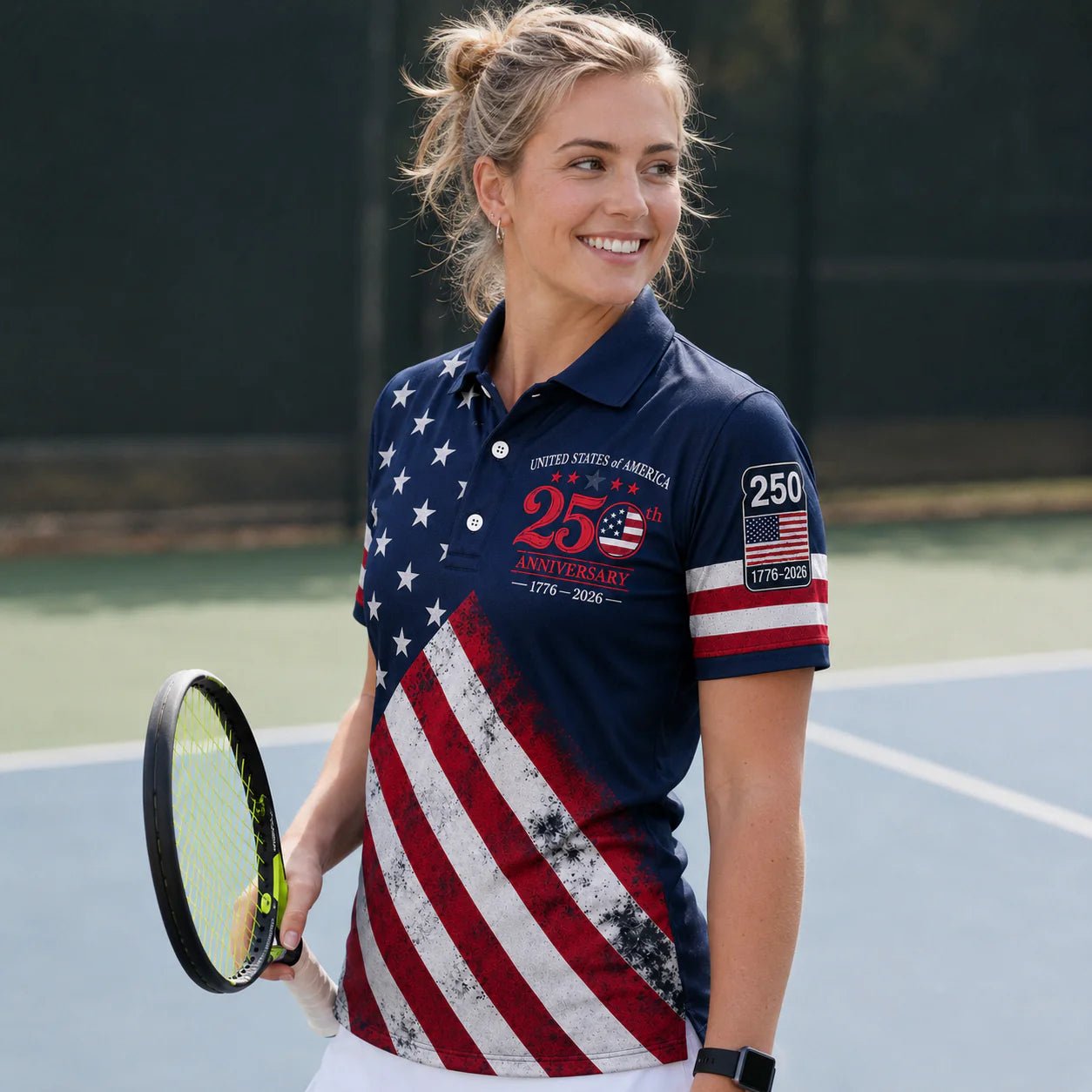 The United We Stand Patriotic Eagle - USA 250Th Anniversary Polo Shirt