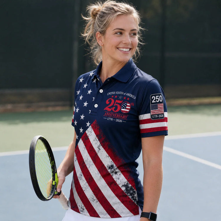 The United We Stand Patriotic Eagle - USA 250Th Anniversary Polo Shirt