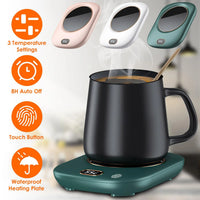 USB Electric Mug Warmer with Auto Shutoff & 3 Heat Settings