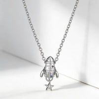 Women's Heart Zircon Pendant Necklace - Gold-Plated Collarbone Chain | Silver Fox Sales