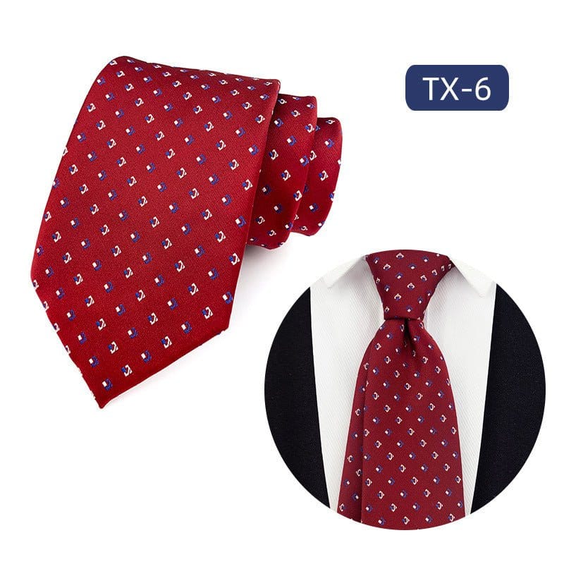 Mens Jacquard Woven Business-casual Tie | Silver Fox Sales