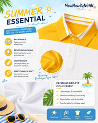 Patriotic eagle polo shirt featuring lightweight, breathable fabric perfectly designed for summer comfort.