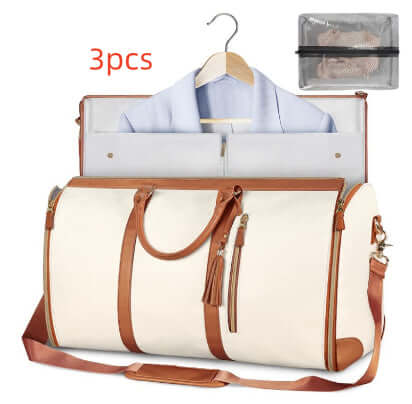 Large Capacity Travel Duffle Bag Women's Handbag Folding Suit Bag Waterproof Clothes Totes | Silver Fox Sales