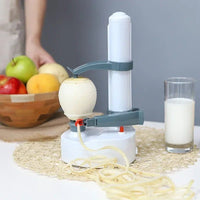 Revolutionary Multifunction Stainless Steel Electric Peeler - Effortlessly Peel Fruits and Vegetables with Three Extra Blades!