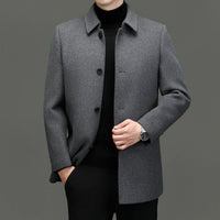 Detachable-lining Casual Wool Coat | Silver Fox Sales