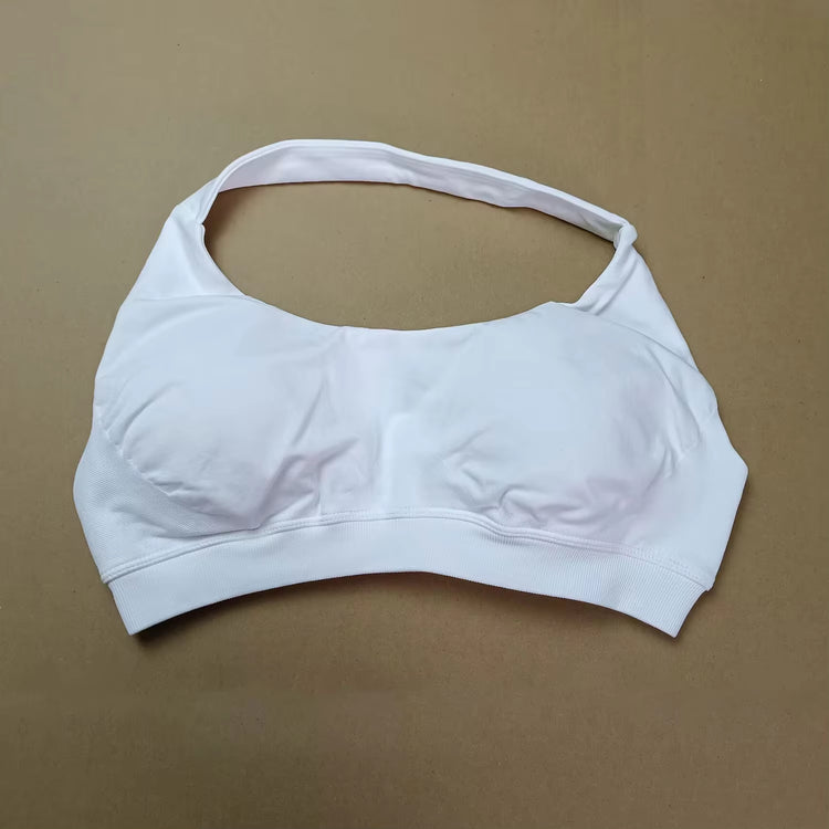 Impact Sports Bra Women Seamless Halter Top High Support Push-Up Open Back Gym Wear Fitness Yoga Workout Underwear