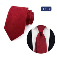 Mens Jacquard Woven Business-casual Tie | Silver Fox Sales