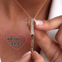 Double-layer Diamond-studded Adjustable Necklace | Silver Fox Sales