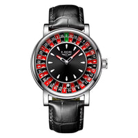 Fashion Men Watch Rotating Dial Las Vegas Roulette Desktop Theme Watch Men Waterproof Luminous Clock Watches Creative Clock