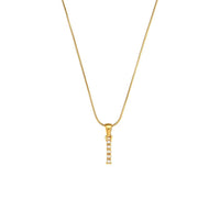18K Gold-Plated Letter Initial Necklace – Stainless Steel Snake Chain | Silver Fox Sales
