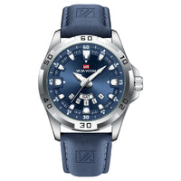 Men’s Business Quartz Watch – Leather Strap & Day-Date Display