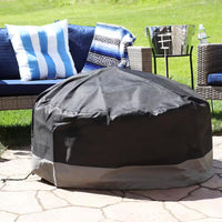 40 In. Gray/Black round 2-Tone Outdoor Fire Pit Cover