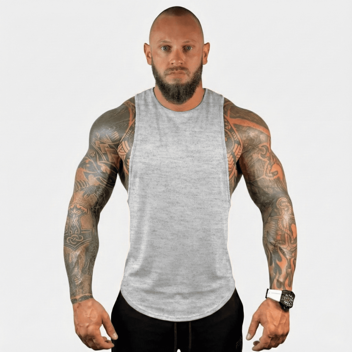 Men's Drop Arm Tank Top – Made in USA by Physique Bodyware