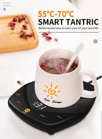 Coffee Mug Warmer Auto Shut off for Desk, 3 Temperature-Controlled Smart Cup Warmer, Electric Tea & Espresso Beverage Warmers for Heating Coffee, Tea, Water, Milk (Black - 14Oz)