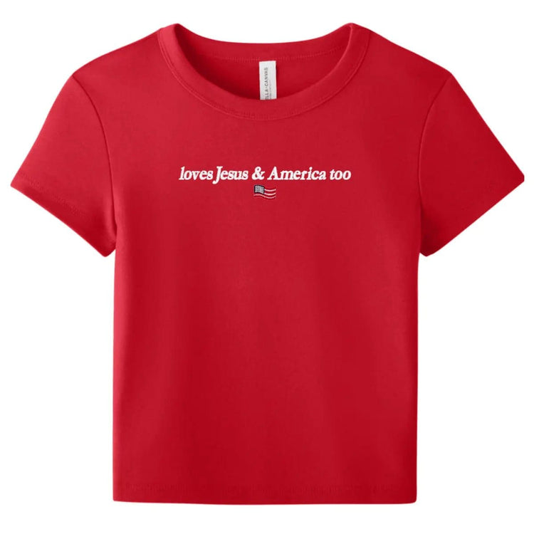 Faith & Freedom Baby Tee - Women&